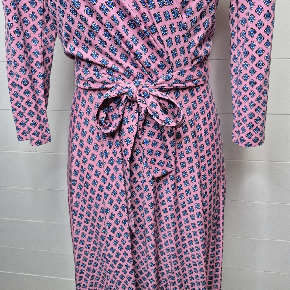 Weekend Maxmara Printed Faux Wrap Midi Dress Size XS - Picture 4 of 12